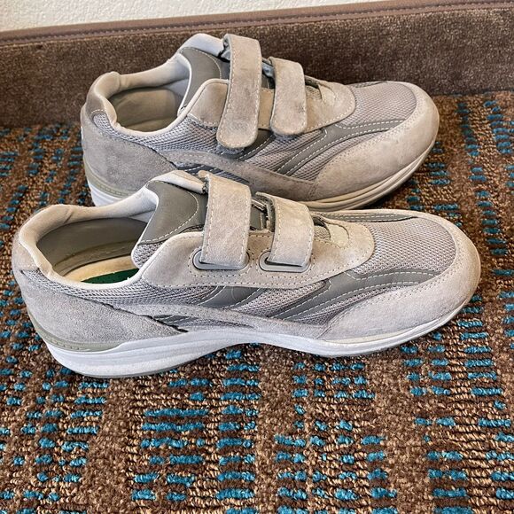 SAS Men\'s J-V Mesh Suede Shoes Grey Tripad Comfort Walking Active Sneakers 10 main image 5